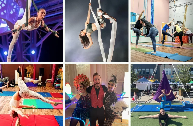 Cirque de Vol Aerial, Yoga, Fitness & Circus Community -  - Poster